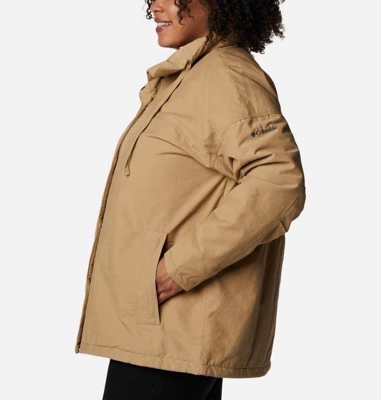 Women's Columbia Maple Hollow Insulated Jackets Light Brown | Plus Size CA-R3L10